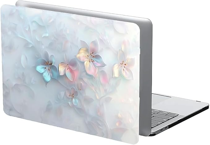 Compatible with MacBook Air 13.3 13.6 Inch Case 2022 2021 2020 2019 Plastic Hard Shell Case Cover,13.3 Air (A1932/A2179/A2337), Floral