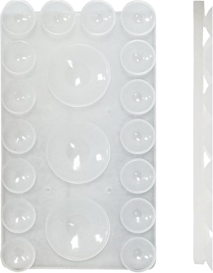 2024 Upgrade 2PCS Silicone Suction Cup Phone Case Adhesive Mount,Adhesive Grip, Sticky Suction Cup Phone Holder & Suction Phone case Holder TikTok & Selfies (Transparent, 3+16 Single Sided)