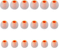 Earbud Tips Soft Silicone Earbuds Replacement Tips Fit for in-Ear Headphones(Inner Hole from 3.8mm - 4.2mm Earphones) 9 Pairs S/M/L,Transparent Orange