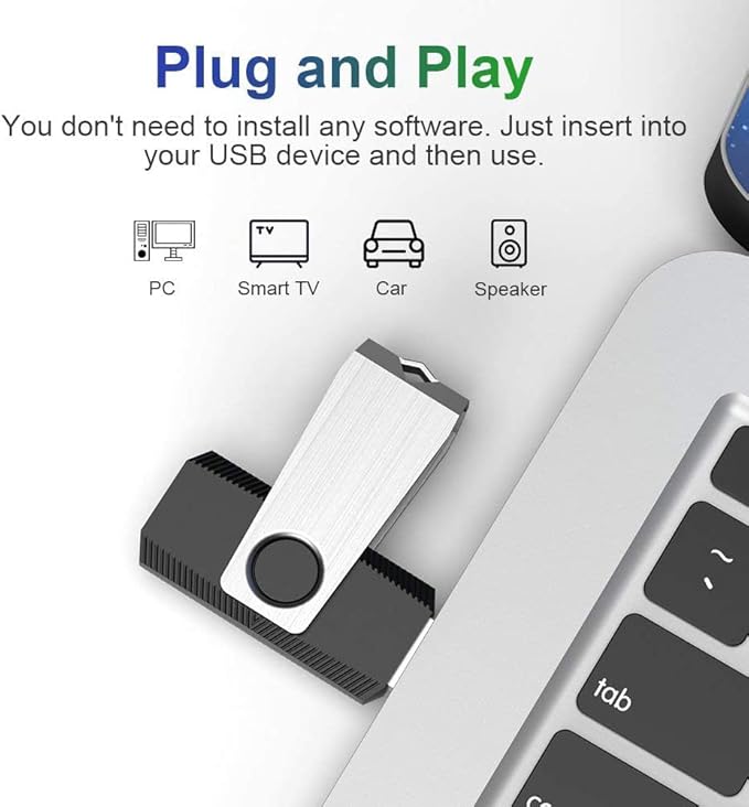 Aiibe 4GB Flash Drive 50 Pack - USB 2.0 Memory Stick Multipack Zip Drive, Black