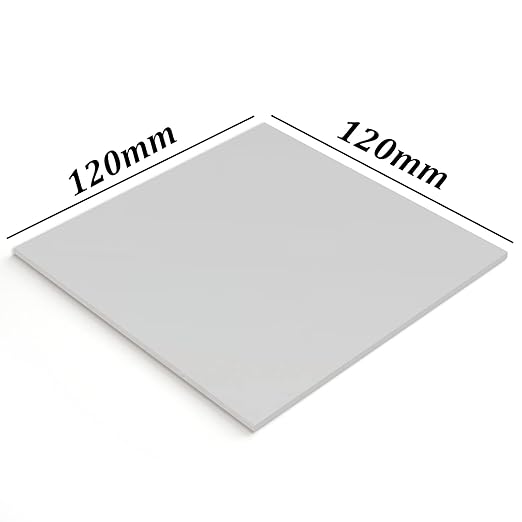 Thermal Pad 14.8 W/mK, 120x120x0.5mm, Non Conductive Heat Resistance High Temperature Resistance, Silicone Thermal Pads for Laptop Heatsink GPU CPU LED Cooler (0.5mm)