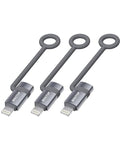 [MFi Certified] USB C to Lightning Adapter, Type C to Lightning Adapter Support 36W PD Fast Charging Compatible with iPhone iPad Gray -3 Pack