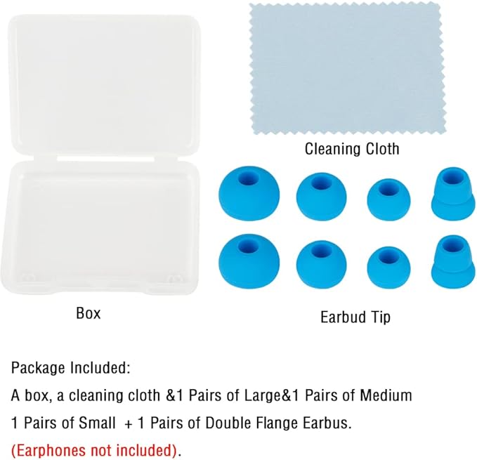 Silicone Earbud Tips Replacement Eartips Earbuds Cap Eartips Tips Compatible with Powerbeats 1/2/3 Wireless Beats by Dre Headphones,4 Pairs Ear Bud Tips