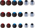 Earbud Tips Soft Silicone Earbuds Replacement Tips Fit for in-Ear Headphones(Inner Hole from 3.8mm -4.2mm Earphones) 9 Pairs S/M/L