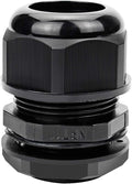 XHF 20 Pcs 1" IP68 Strain Relief Nylon Cord Grip Waterproof NPT Cable Glands Adjustable UL Listed and RoHS Compliant(Black)