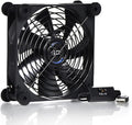 Quiet 140mm USB Fan, 5V USB Portable Cooling Fan for Flat Panel TV Receiver Router DVR PlayStation Xbox Computer Cabinet Cooler