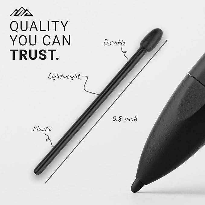 V-Pen Replacement Tips (5-Pack) for Remarkable 2 - Premium Black Stylus Nibs, Ensuring Precision, Easy Installation, Durability for Long-Lasting Use, Ideal for Professional & Creative Applications