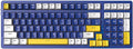 Wireless Mechanical Keyboard, Triple Mode 2.4G/USB-C/BT Gaming Keyboards 100 Keys Ice-Blue Backlit, Brown Switch Keyboard | Rechargeable Mechanical Gaming Keyboards | Blue/White/Yellow