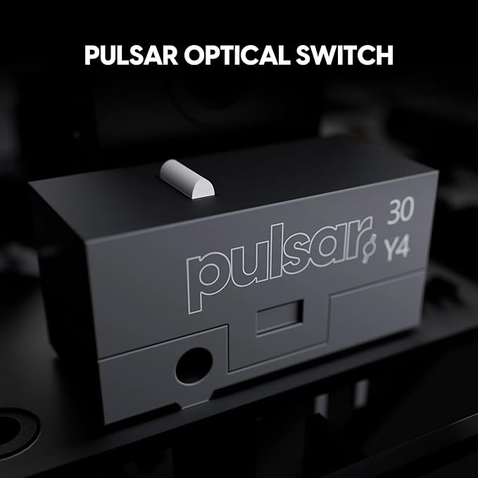 Pulsar Gaming Gears X2 Crazylight Wireless Gaming Mouse, Ultra Lightweight 1.23 oz (35g), Optical Switch, 32000 DPI, 750 IPS, XS-1 Sensor, 8k Compatible (Jet Black)
