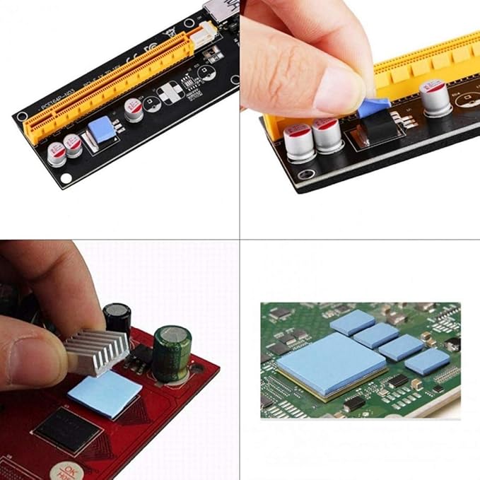 Thermal Pad, 200x200x3mm, Highly Efficient 6.0 W/mK, Insulated Heat Resistant Silicone Pad for IC SSD CPU GPU Heat Sink LED Cooling