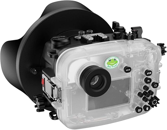 Seafrogs Underwater Housing for Sony a6700 with WA005F Dome Port, [40M/130FT] Waterproof Scuba Housing Case for Sony ILCE-6700 with E 18-105mm F4, 28-60mm F4-5.6