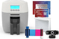 Bodno Magicard 600 Single Sided ID Card Printer & Complete Supplies Package ID Software - Silver Edition