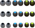 Silicone Replacement Earbud Tips Earbud Covers Ear Tips Fit for in-Ear Headphones (Inner Hole 3.8mm -5.1mm) Earbud Replacement Tips 9 Pairs