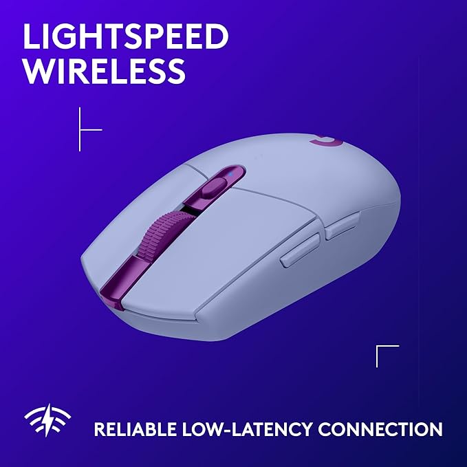 Logitech G305 Lightspeed Wireless Gaming Mouse + G733 Lightspeed Wireless Gaming Headset Bundle - Lilac