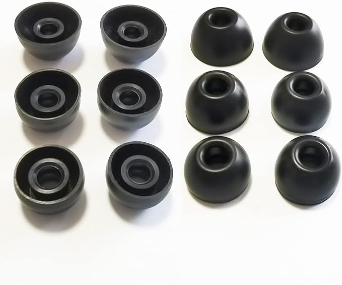 Silicone Ear Tips for Beats Fit Pro Replacement Tips for Beats Fit Pro/Beats Studio Buds Earbuds 6 Pairs LMS Black