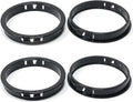 2-15/16"(75mm) Black Snap-in Knockout Insulating Bushing Grommets, Plastic Cable Hole Grommet for Wiring, Round Nylon Snap in Locking Electrical Wire Cord Hose, Tubing Bushings Grommets, 4pcs