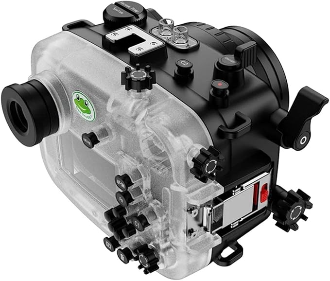 Seafrogs Underwater Housing for Sony a6700 with FL28 Flat Port, [40M/130FT] Waterproof Scuba Housing Case for Sony ILCE-6700 with FE E10-18mm F/4 OSS, FE 28-60 mm F4-5,6