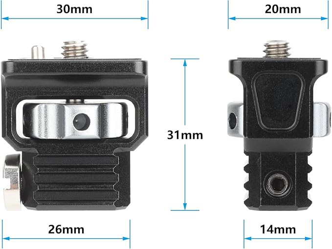 CAMVATE Anti-Twist 1/4"-20 Adapter for Magic Arm - 3567