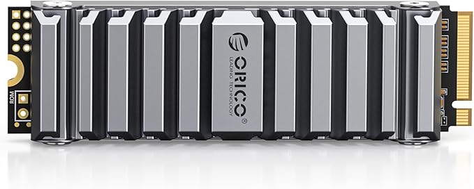 ORICO OS5 2TB M.2 SSD for PS5 Storage Expansion, M.2 PCIe 4.0 NVMe Gaming SSD with TLC NAND, 7450MB/s Read, Pre-Installed Heatsink Designed for PS5 Airflow, Ready for Direct Installation