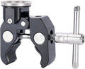 NICEYRIG Super Clamp to Rosette Mount Adapter, Maximum 50mm Adjustable Jaw Applicable for Desk Tripod Monopod Studio Light Stand - 593