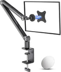 Portable Monitor Arm Magnetic Vesa Mount - 360° Swivel Compatible with 10 10.1 10.5 11 11.6 12 12.5 13.3 13.4 14 15.6 17 17.3 18 18.5 inch Monitor 75x75mm VESA Quick Release FS07D