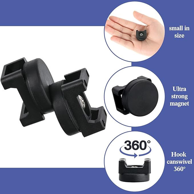 Yookeer 180 Pieces Magnetic Zip Tie Mount Multipurpose Cable Holder Magnets Magnetic Wire Management Bases with Heavy Duty Zip, Mount Nylon Cable Ties in Total (22mm)