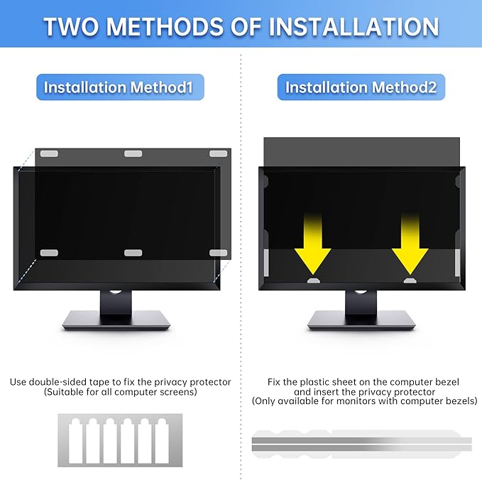 Privacy Screen Filter for 23 inch Widescreen Monitors - Computer Monitor Privacy Screen (16:9 20.04'x11.26')