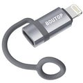 [MFi Certified] USB C to Lightning Adapter, Type C to Lightning Adapter Support 36W PD Fast Charging Compatible with iPhone iPad Gray