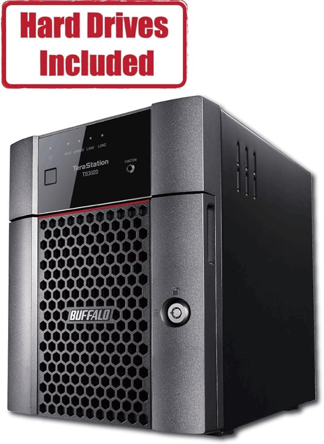 BUFFALO TeraStation 3420DN 4-Bay SMB 16TB (2x8TB) Desktop NAS w/Hard Drives Included Network Attached Storage