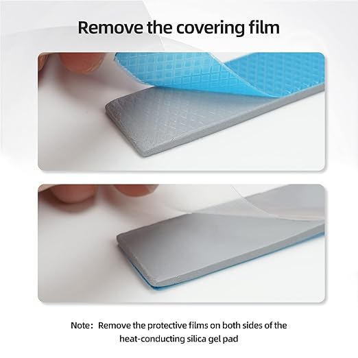 Silicone Thermal Pads 14.8 W/mK, 120x120x2.5mm - Highly Efficient Heat Resistant Non Conductive Heatsink Cooling Pads, Ideal for Laptop/SSD/CPU/IC/LED Coolers