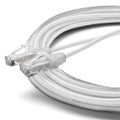 TRUECABLE Cat6 Component Rated Patch Cable, Unshielded (U/UTP), 25ft, White, 28AWG Solid Copper, Snagless 10G High-Speed Ethernet Cable, PoE++ 4PPoE 100W, UL Listed, RoHS-3, 1 Pack