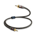 Audiophile HiFi Audio Cable–3.5mm to 3.5mm,6N OFC Core,24K Gold-Plated Plugs,with Nylon Braid,AUX Cable,Compatible with Phone,MP4,Speakers,Amplifiers,TV(4.92ft/1.5m)
