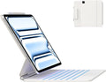 typecase Keyboard Case for iPad Pro 13-inch (M4) 2024,Magic Keyboard with 11 Colors Backlight for iPad Pro 13,Keyboard Case with Pencil Holder,Multi-Touch Trackpad, Easy-Set Magnetic Stand,(White)