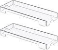 WINFFOR Acrylic Keyboard Cover Protector - 2 Pack Mechanical Keyboard Dust Cover Computer Keyboard Cover Keyboard Protector Fits 17'' Keyboard (Crystal Clear)
