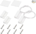 2Pcs Magnetic Reed Switch Wired Surface Mount Normally Closed NC Contact Sensor Alarm Magnetic Door Switch with 2 Wires, ABS, MC-38