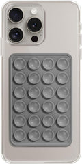 Silicone Phone Sticky Grip, Suction Phone Case Mount for iPhone and Android, Hands-Free Sticky Cell Phone Grip, Mobile Fidget Mirror Holder for Selfies and Videos