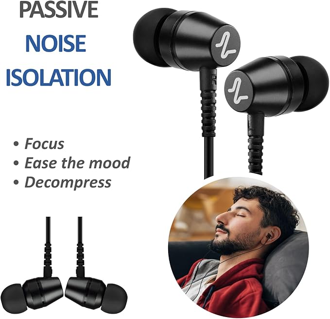 LUDOS OMNITONE USB C Headphones for iPhone 16 15 Pro Max Plus iPad Pro, 5 Years Warranty, USB-C Earbuds for Samsung Galaxy S24 S23 Ultra S22 S21 FE S20 A55 A54 A53, USB Type C Earphones - Black