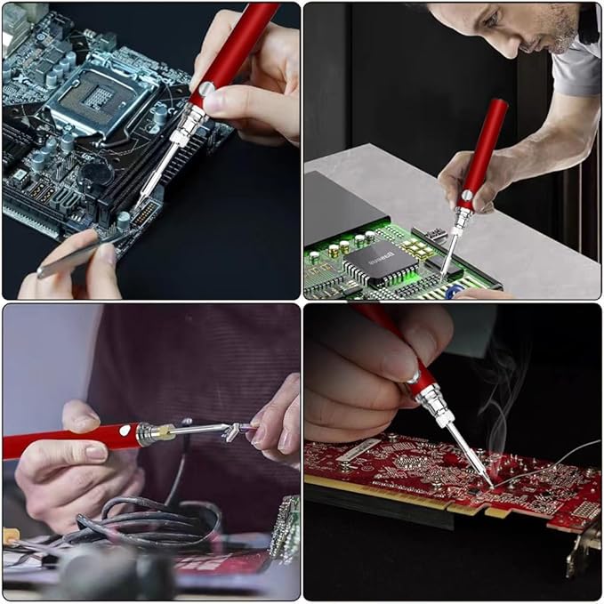 Portable soldering iron, 1100 mAh battery, rechargeable, suitable for home appliance repair, electronic components tin soldering repair, DIY handmade