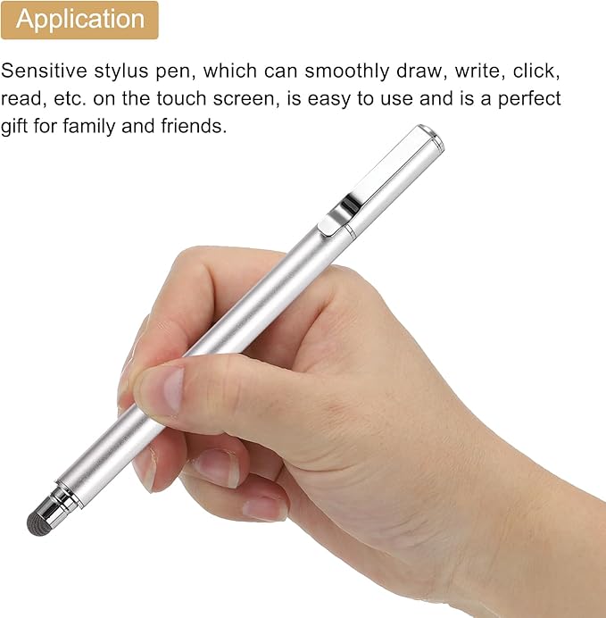 MECCANIXITY 4pcs Stylus Pens for Touch Screens Universal Capacitive Stylus Pencil Sensitivity for Phone Tablet Touch Screen Device,Black Pink Silver Blue