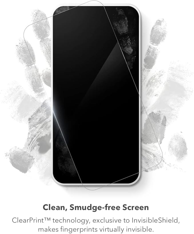 ZAGG Invisible Shield Glass Elite Screen Protector for Apple iPhone 14 Pro - 5X Shatter Protection, Anti-Fingerprint Technology, Easy to Install