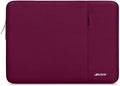 MOSISO Laptop Case 13 inch, 13 inch Laptop Sleeve Compatible with MacBook Air M4 M3 M2 M1 2025-2018 / Pro M2 M1 2025-2016, Polyester Vertical Computer Sleeve Bag with Pocket, Wine Red