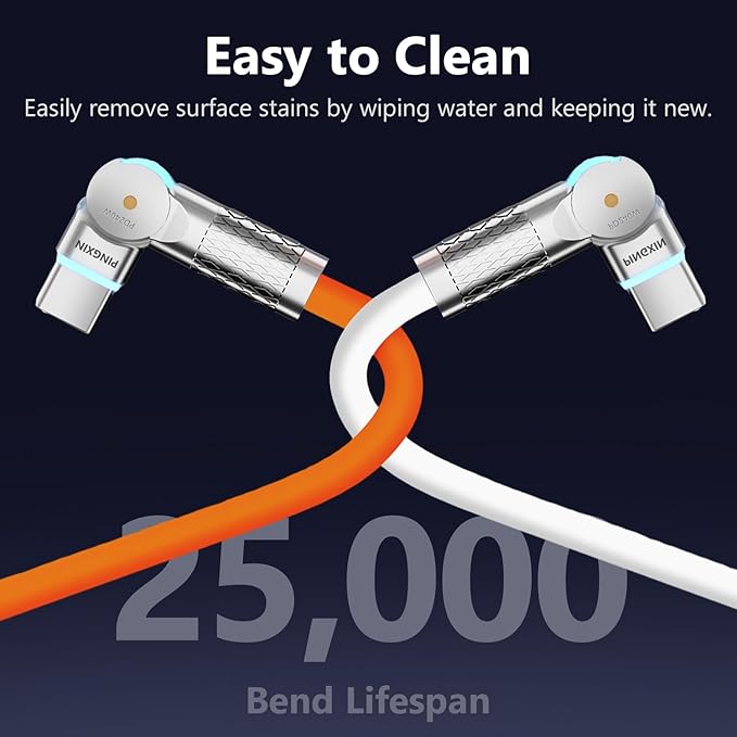USB C to USB C Cable10ft, 240W 2-Pack USB 2.0, Type C Charger Cable Fast Charge for iPhone 16/16Pro/16Plus/16ProMax,MacBook Air,iPad Pro,Pixel,Samsung Galaxy S23/S24-Orange +White