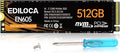 EN605 512GB M.2 SSD, NVMe1.3 PCIe Gen3 x4 SSD TLC, Internal Hard Drive, M.2 2280 - Read/Write Speed up to 2150/1600 MB/s - Internal SSD Compatible with Laptop & PC Desktop
