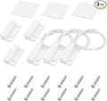3Pcs Magnetic Reed Switch Wired Surface Mount Normally Open NO Contact Sensor Alarm Magnetic Door Switch with 2 Wires, ABS, MC-38