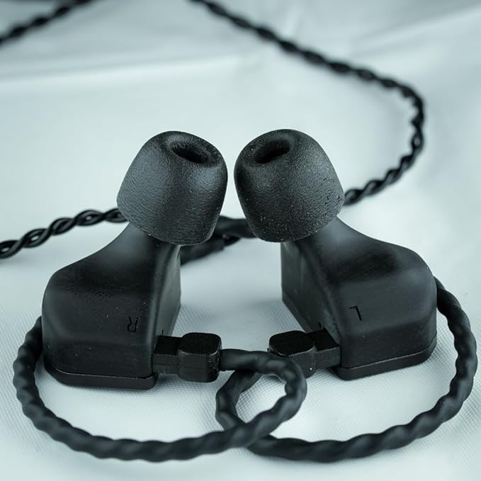 Comply 600 Core Series | Memory Foam Replacement IEM Ear Tips for Truthear, Sennheiser, Moondrop & More | Superior Noise Isolation, Ultimate Comfort, Secure Fit | TechDefender, Black, Medium(3 Pairs)
