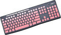 Keyboard Cover for Logitech MK370 MK295 MK270 K270 Wireless Keyboard, Logitech MK370 MK270 Keyboard Skin Protector - Gradual Pink