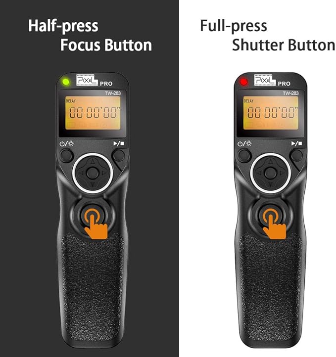 Pixel TW-283 N3 Wireless Shutter Remote Control Tiner Remote Shutter Release for Canon Eos 5D Mark IV 5D 6D 7D Mark 1DX MARKII R5 R6 50D 40D 30D 20D 10D D60 D30 D2000 EOS-1V EOS-3