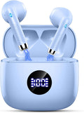 Jxrev Wireless Earbuds Bluetooth 5.4 Headphones Noise Cancelling, Bluetooth Earbuds with Dynamic Drivers Stereo, Earphones Wireless, 40H Playtime and LED Power Display, in Ear Buds for Android iOS