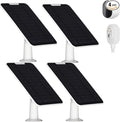 Solar Panel Charger Compatible with Arlo Pro 3/Pro 4/Pro 5S/Ultra/Ultra 2/Go 2 Continuous Power Supply IP65 Weatherproof with 9.8ft Charging Cable and Adjustable Wall Mount 4 Pack
