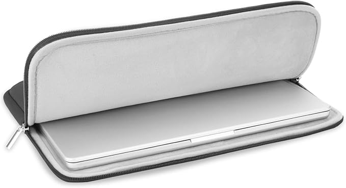 RAINYEAR 15 Inch Laptop Sleeve 15" Protective Soft Case Padded Cover Carrying Bag Specially Compatible with 15.4" MacBook Pro/Air A3241 A3241 A2941 A3114 A1938 A1707 A1990 (Grey, Upgraded Version)